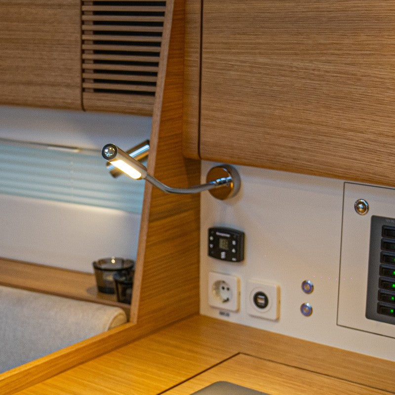 DOUB-LED TABLE Stainless Steel - Two-Colored LED Chart Light